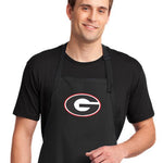Georgia Bulldogs Apron – UGA Stain Resistant Tailgate & BBQ Apron with Personalized Options Georgia Apron Black