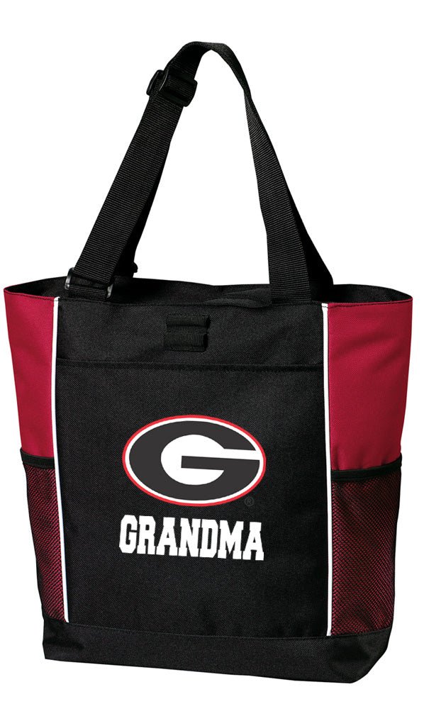 University of Georgia Tote Bag UGA Bulldogs Carryall Tote Grandma on Red