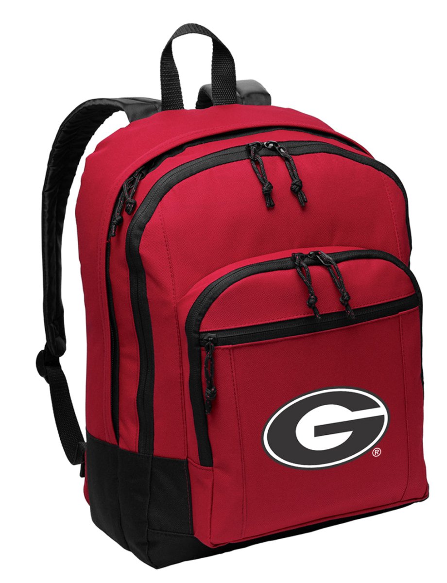 University of Georgia Backpack - Medium Classic Style Backpack Red