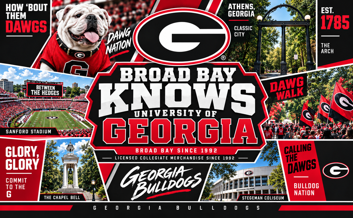 Georgia Bulldogs Large Duffel Bag Red Black