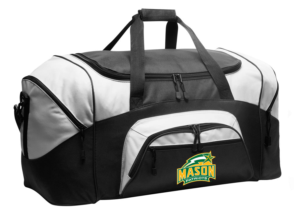 George Mason Duffel Bag – Patriots Gym, Travel & Suitcase-Style Gear Bag Black
