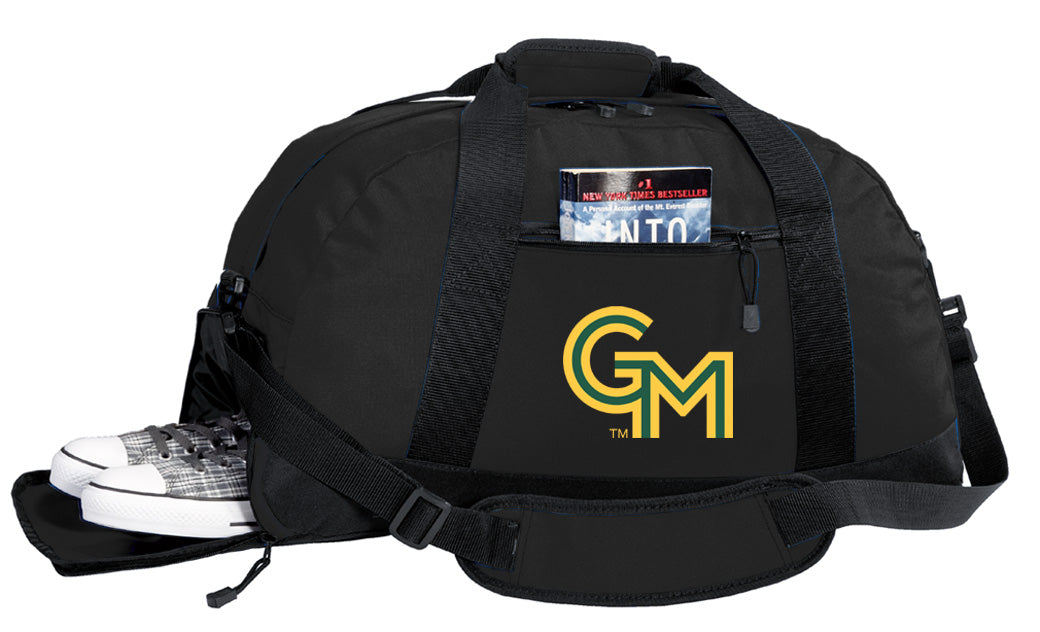 George Mason Duffel Bag – Official Patriots Medium Gym & Travel Bag with Shoe Pocket – 600D Polyester