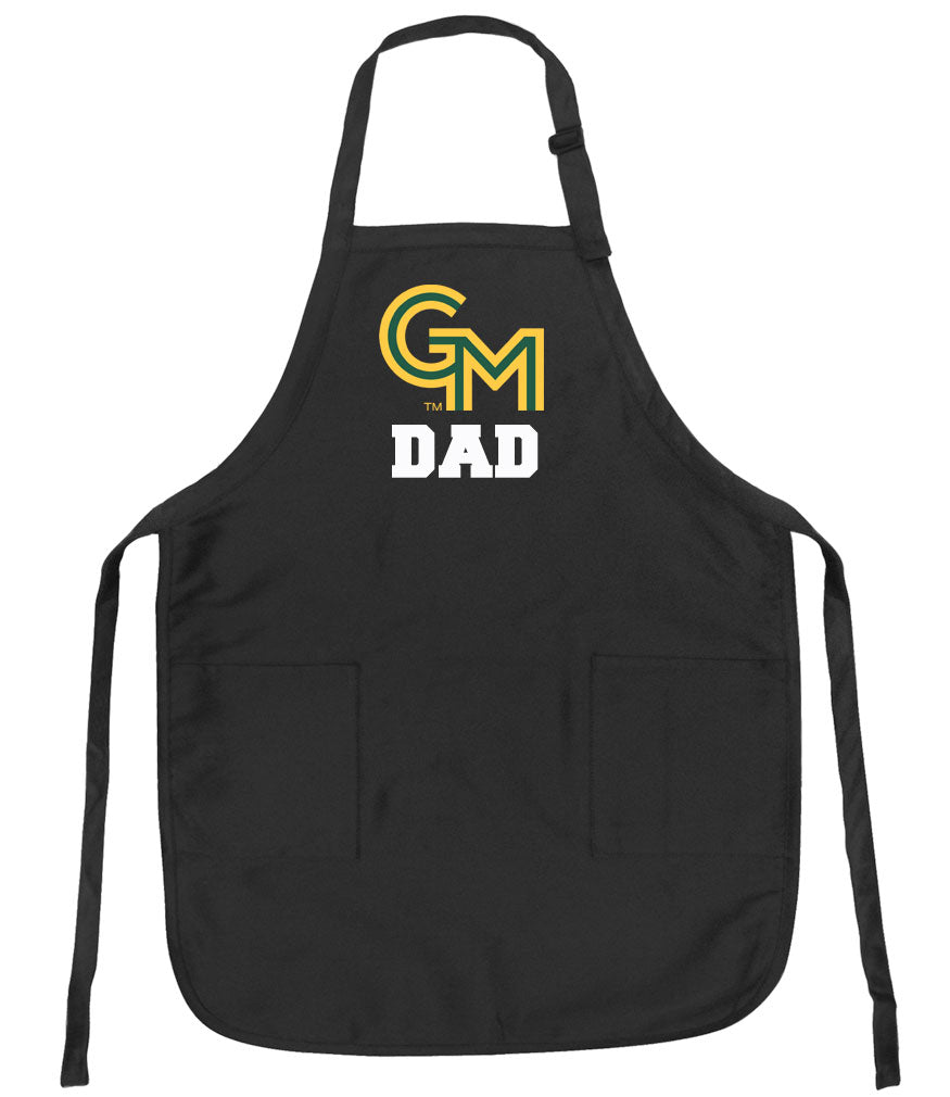 George Mason Apron – GMU Patriots Stain-Resistant BBQ & Kitchen Apron Dad on Black