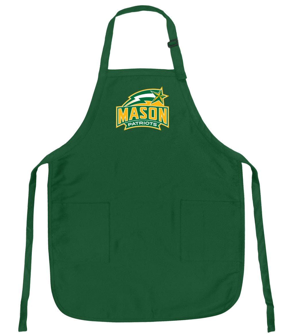 George Mason University Apron GMU Patriots Apron - Stain Resistant Fabric Green