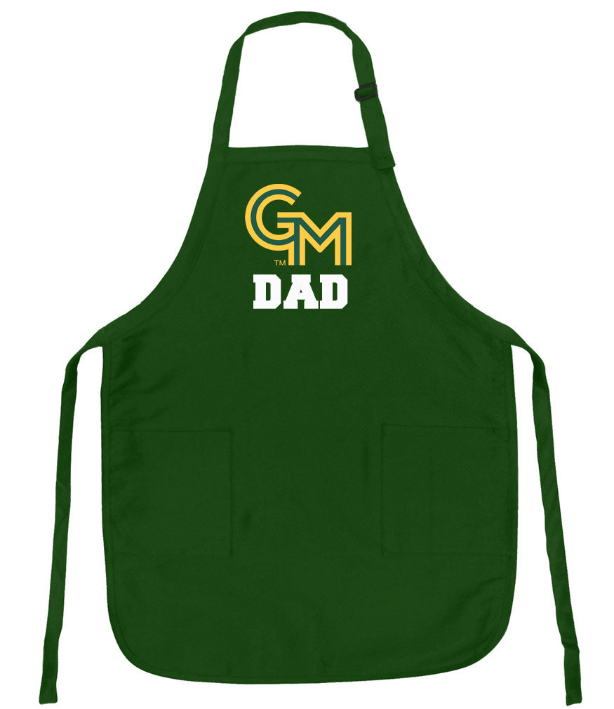 George Mason University Apron GMU Patriots Apron - Stain Resistant Fabric Dad on Green