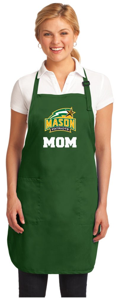 George Mason University Apron GMU Patriots Apron - Stain Resistant Fabric Mom on Green