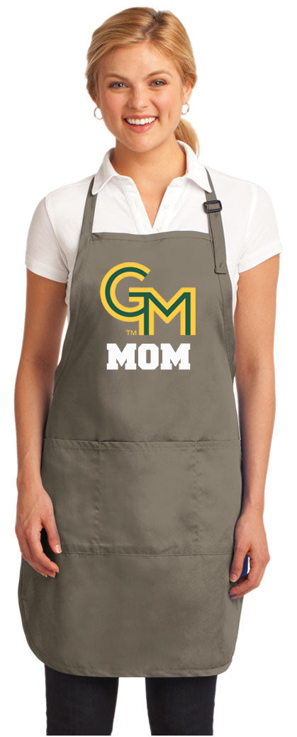 George Mason University Apron GMU Patriots Apron - Stain Resistant Fabric Mom on Khaki