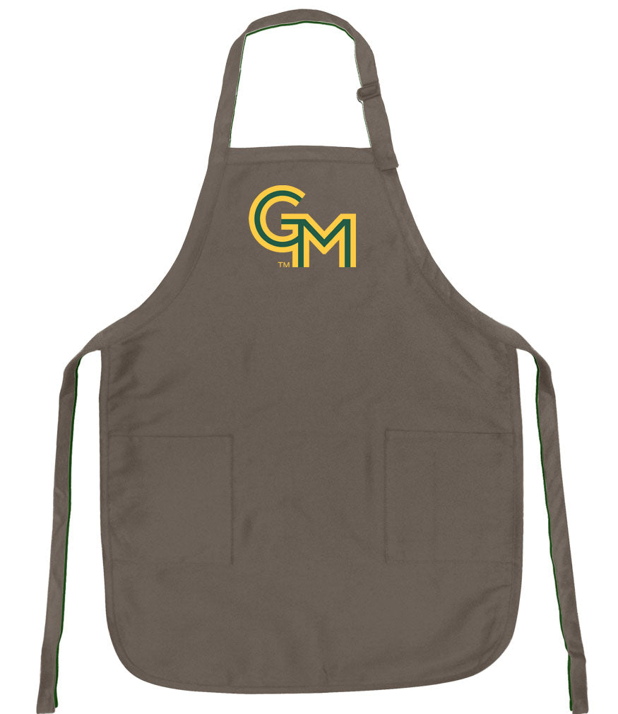 George Mason University Apron GMU Patriots Apron - Stain Resistant Fabric Khaki