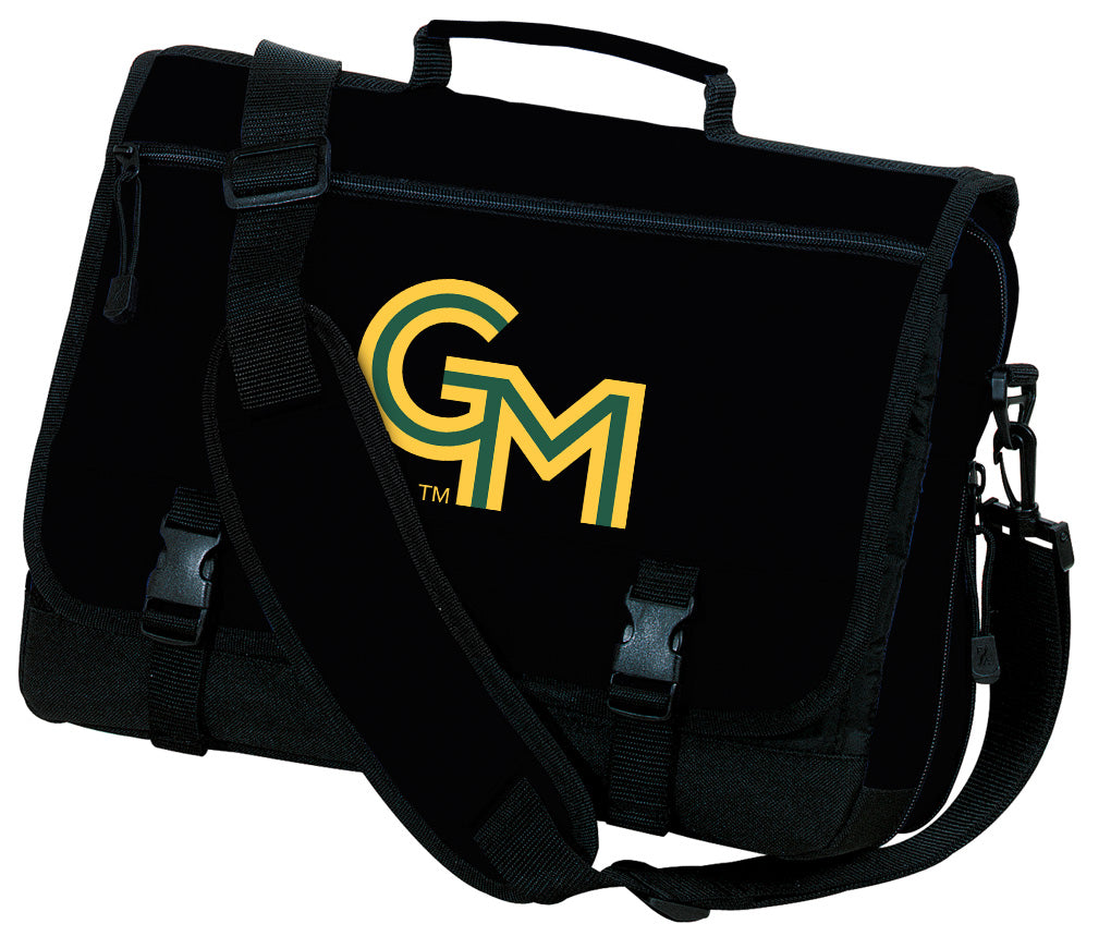 George Mason Laptop Bag – GMU Patriots Classic Messenger Computer Bag