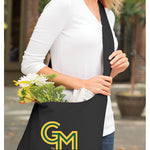 George Mason Crossbody Bag – GMU Patriots Cotton Canvas Shoulder Tote Black