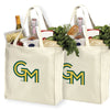 George Mason Grocery Bags 2-Pack – GMU Patriots Reusable Cotton Totes
