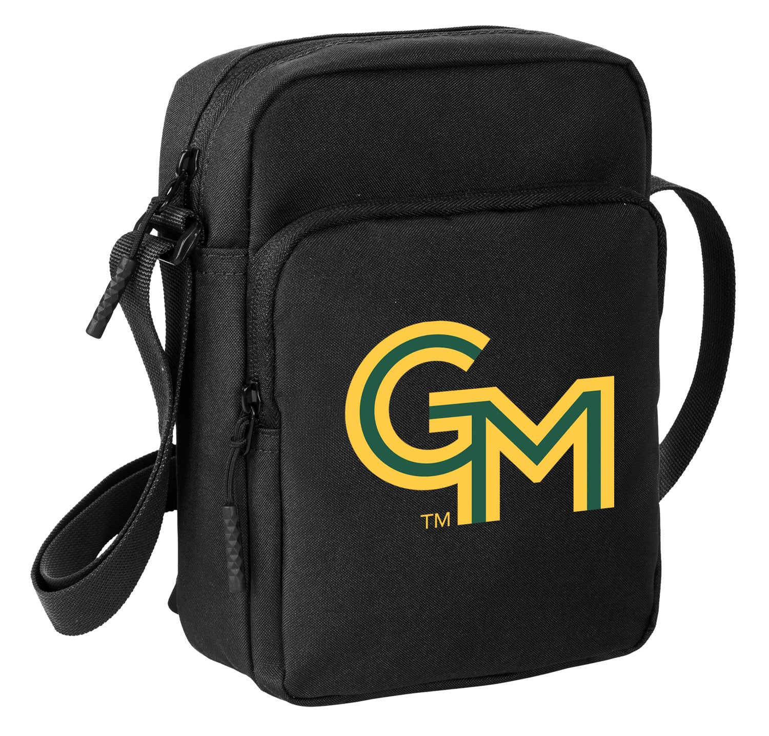 George Mason University Crossbody Bag GMU Travel Sling Pack Black