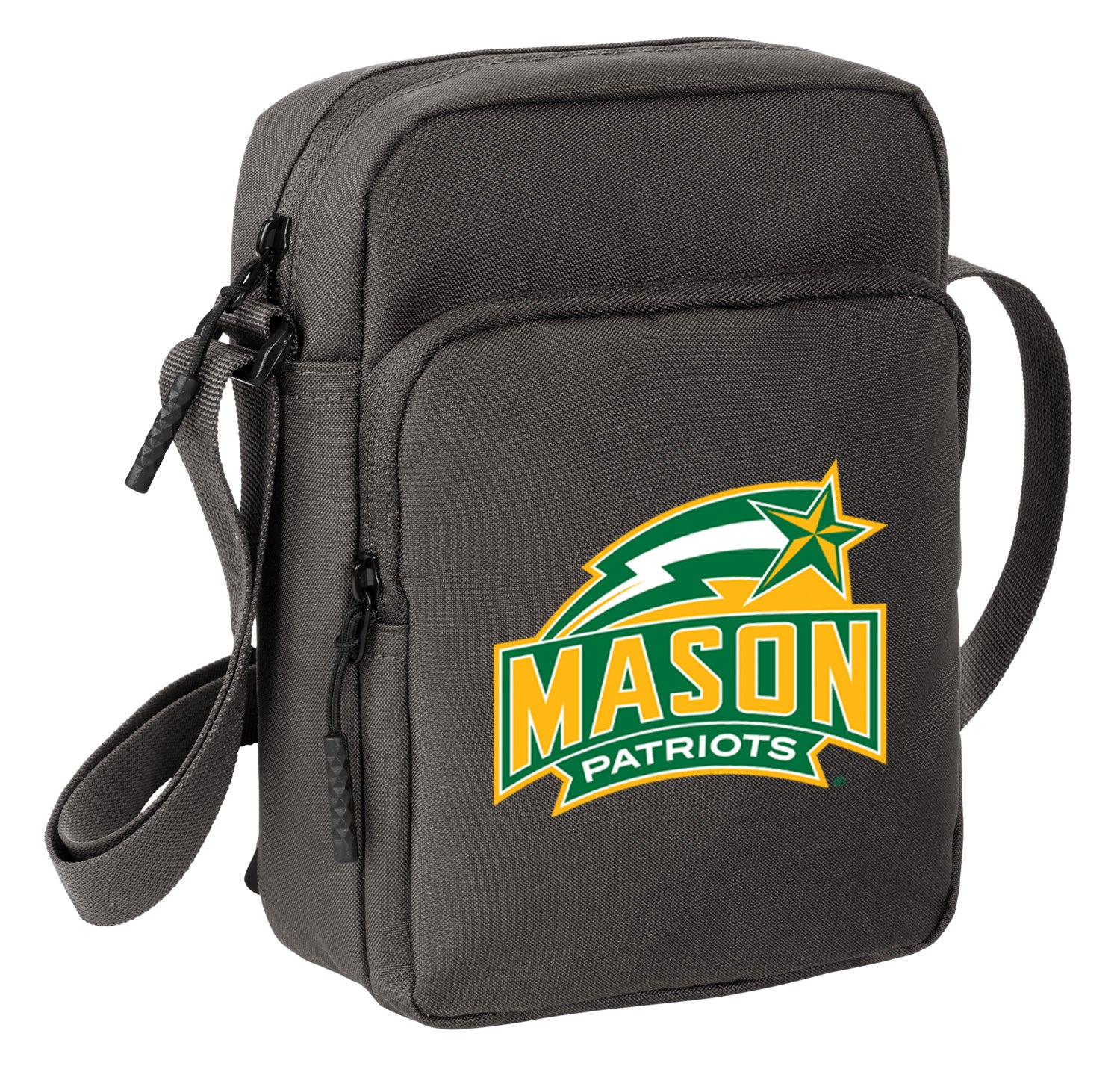 George Mason University Crossbody Bag GMU Patriots Travel Sling Pack Gray