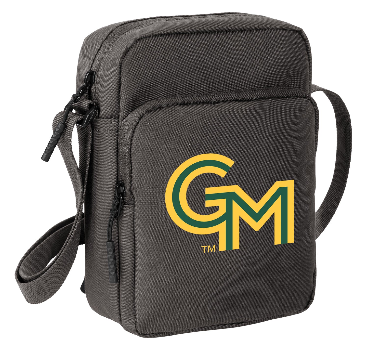 George Mason Crossbody Bag – GMU Patriots Travel Sling Pack Gray