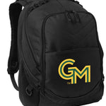 George Mason Laptop Backpack – Official George Mason Patriots Bookbag – 17" Laptop Sleeve, NCAA School Gear – 600D Polyester Black