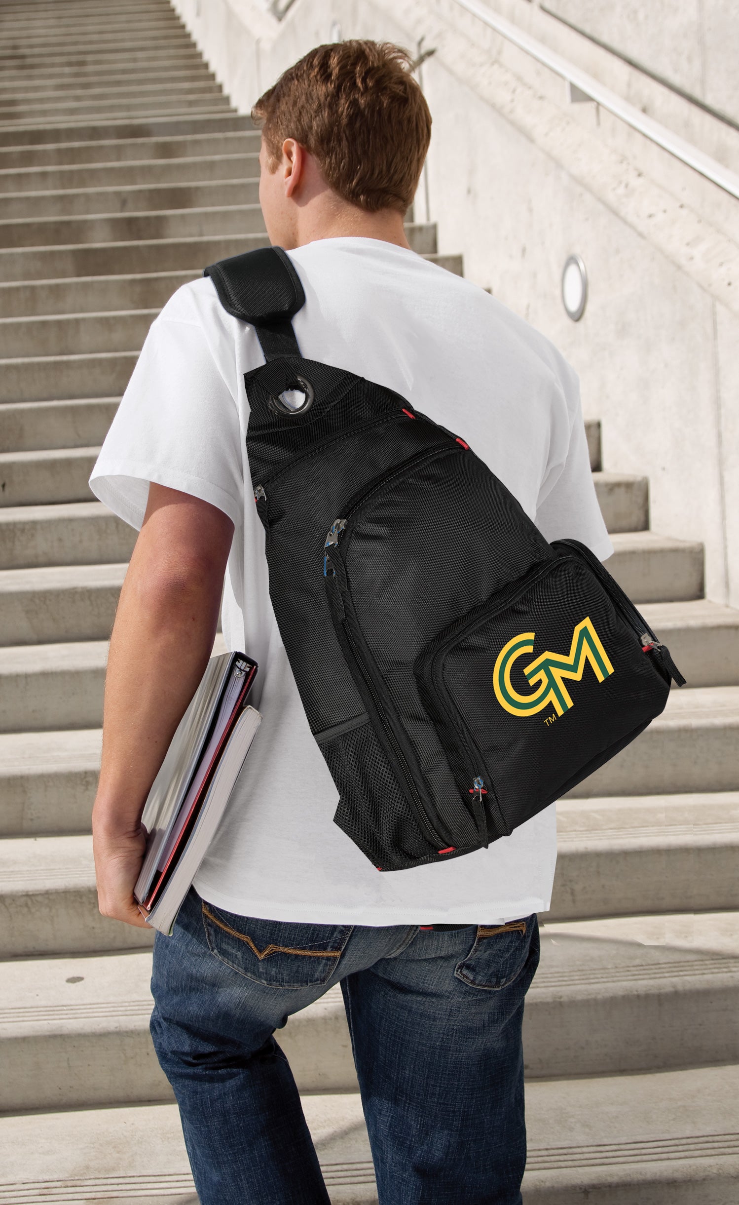 George Mason Sling Backpack – GMU Patriots Crossbody Bag