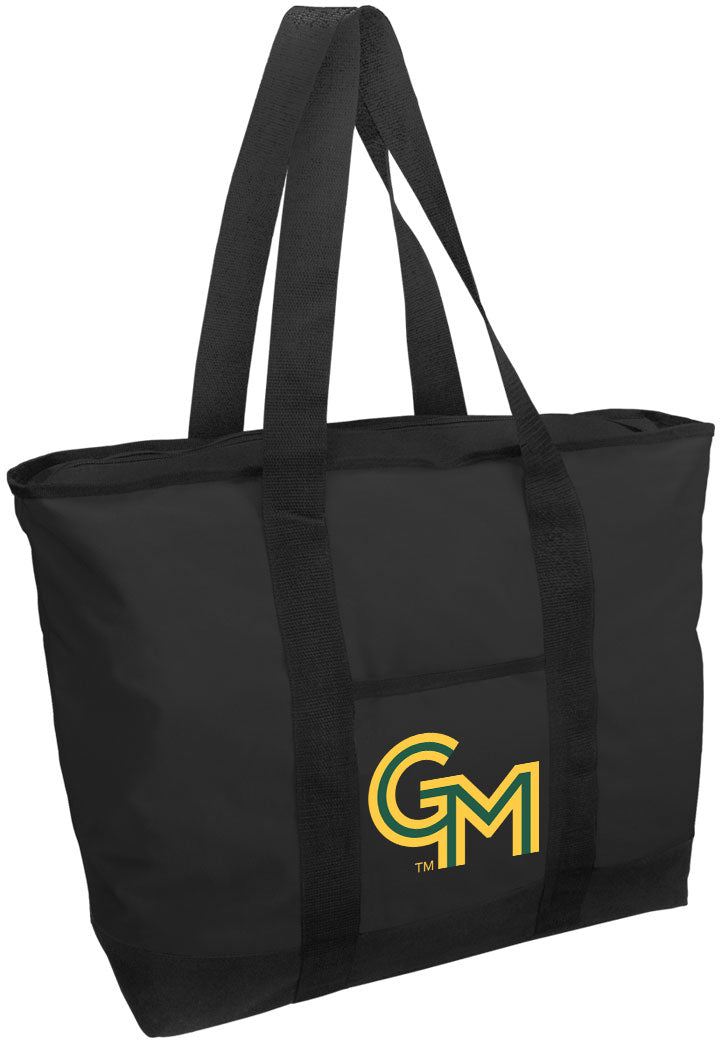 George Mason Tote Bag – GMU Patriots Large Zippered Campus & Gameday Tote