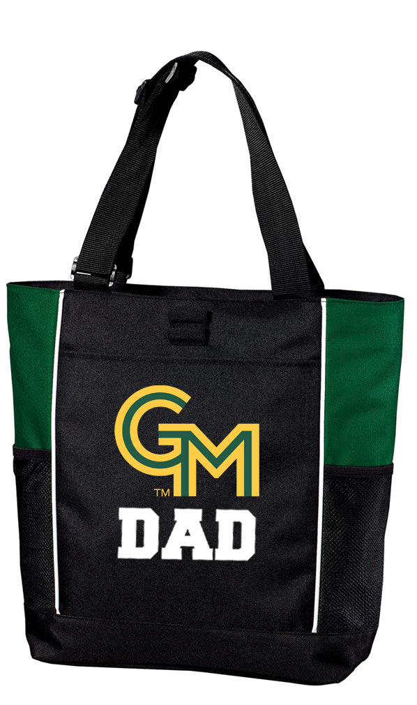 George Mason Tote Bag – GMU Patriots Carryall Everyday Tote Dad on Green