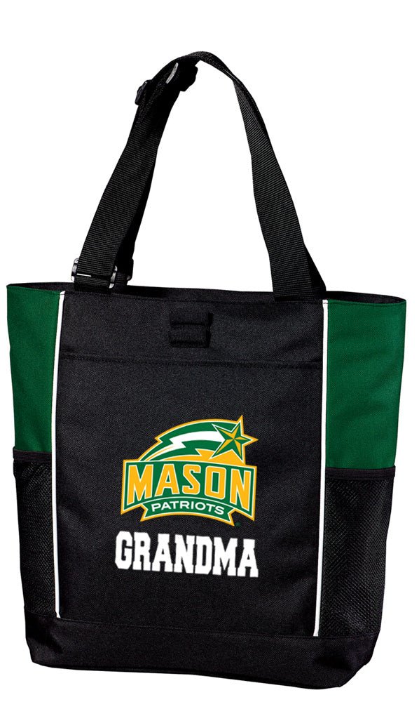 George Mason University Tote Bag GMU Patriots Carryall Tote Grandma on Green