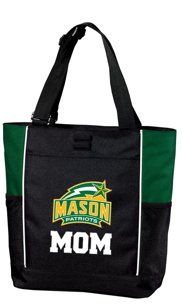 George Mason University Tote Bag GMU Patriots Carryall Tote Mom on Green
