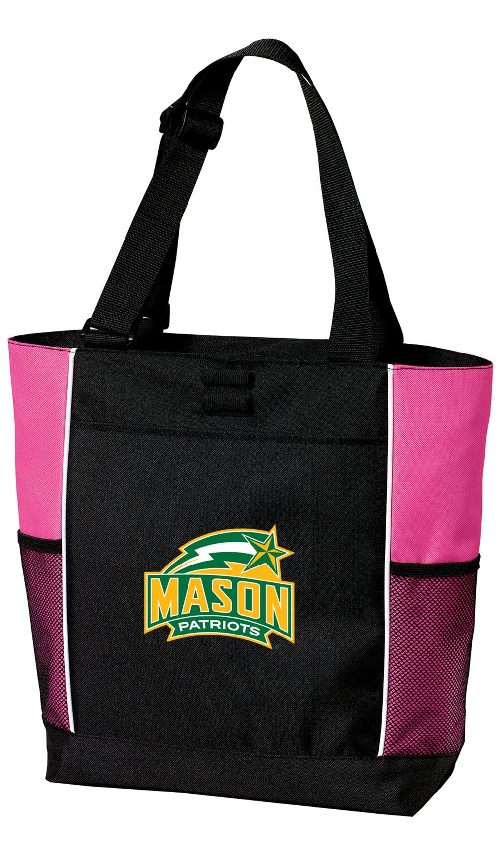 George Mason University Tote Bag GMU Patriots Carryall Tote Pink