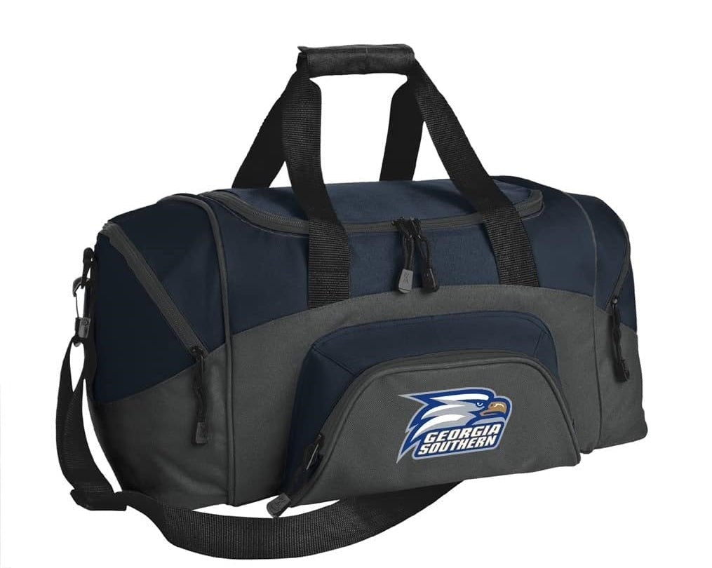 Small Georgia Southern Duffel Carryon Bag GS Eagles Carryon Suitcase or Gym Bag Navy