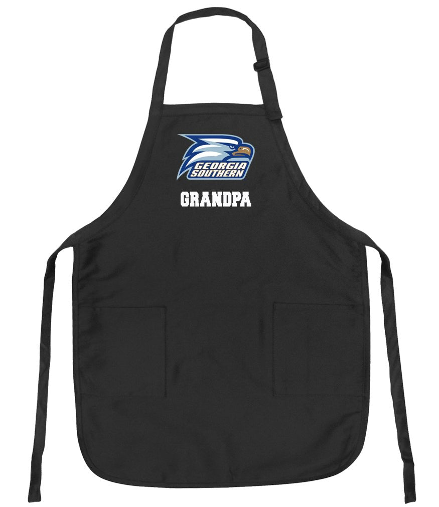Georgia Southern Apron GS Eagles Apron - Stain Resistant Fabric Grandpa on Black