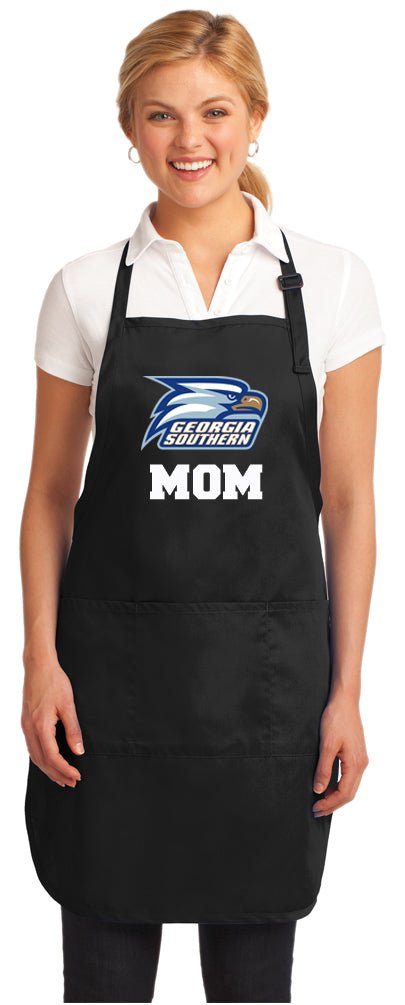 Georgia Southern Apron GS Eagles Apron - Stain Resistant Fabric Mom on Black