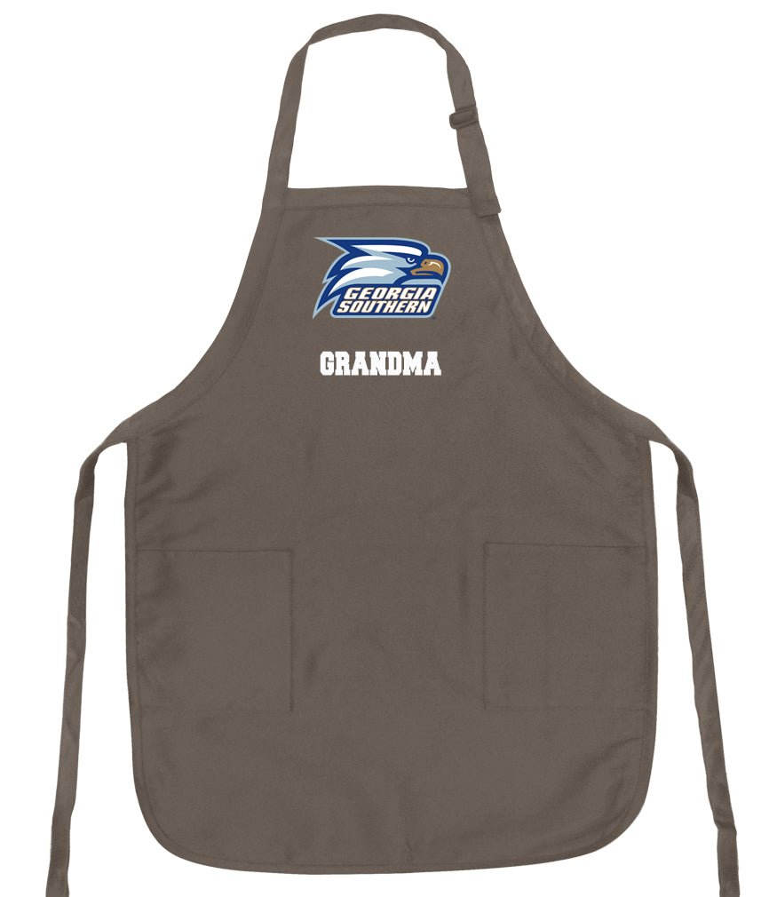 Georgia Southern Apron GS Eagles Apron - Stain Resistant Fabric Grandma on Khaki