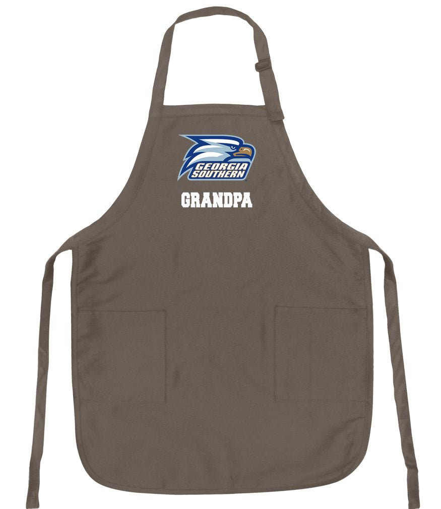 Georgia Southern Apron GS Eagles Apron - Stain Resistant Fabric Grandpa on Khaki