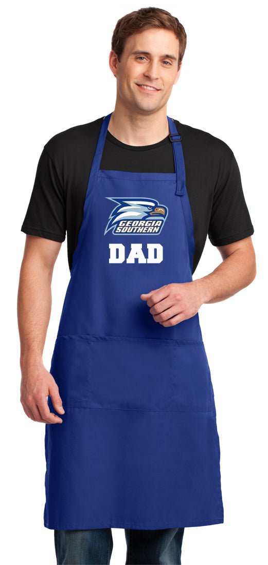 Georgia Southern Large Apron GS Eagles Apron - Adjustable with Pockets Dad on Blue