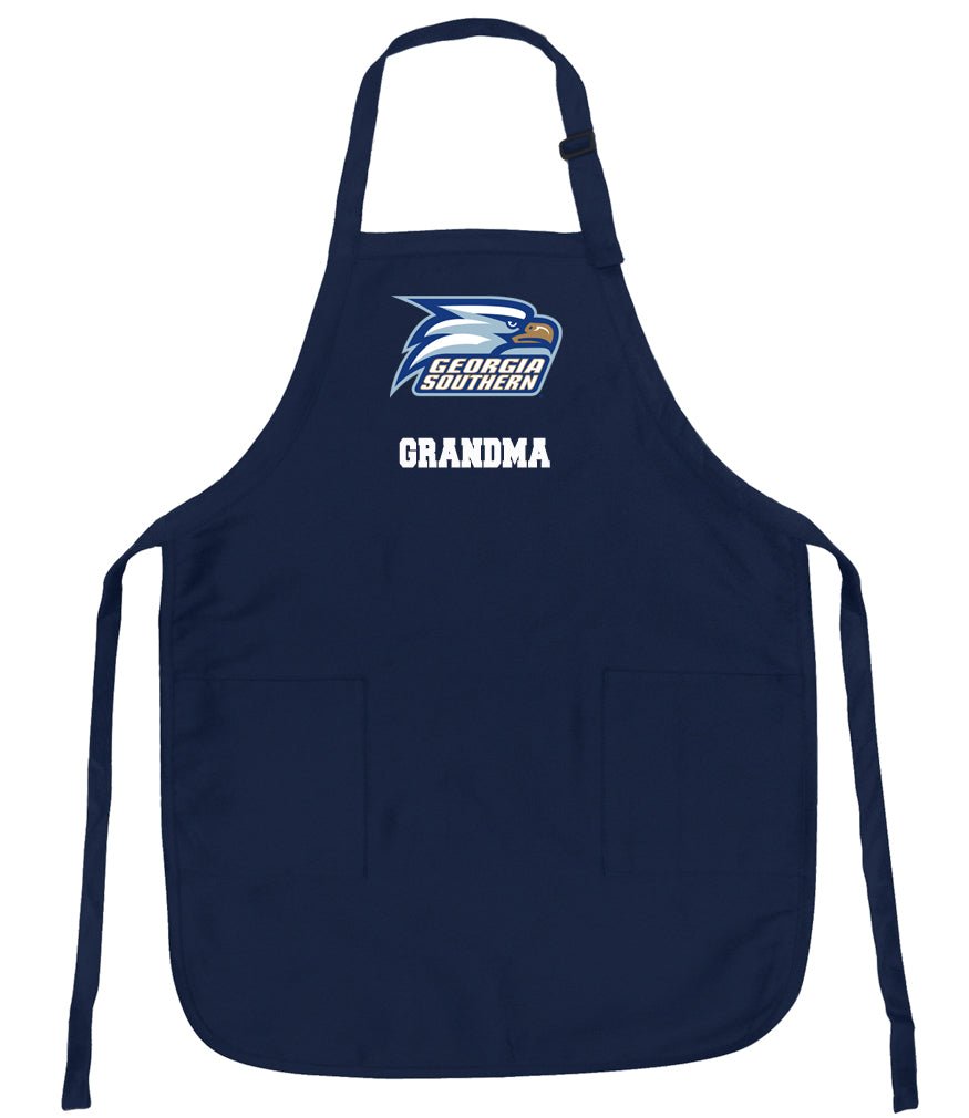 Georgia Southern Apron GS Eagles Apron - Stain Resistant Fabric Grandma on Navy