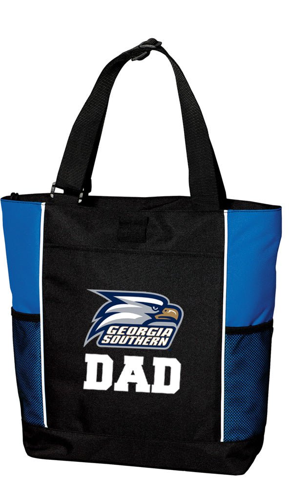 Georgia Southern Tote Bag GS Eagles Carryall Tote Dad on Blue