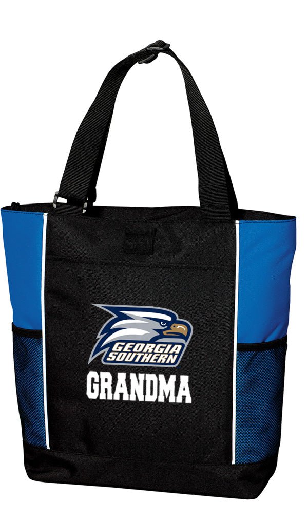 Georgia Southern Tote Bag GS Eagles Carryall Tote Grandma on Blue