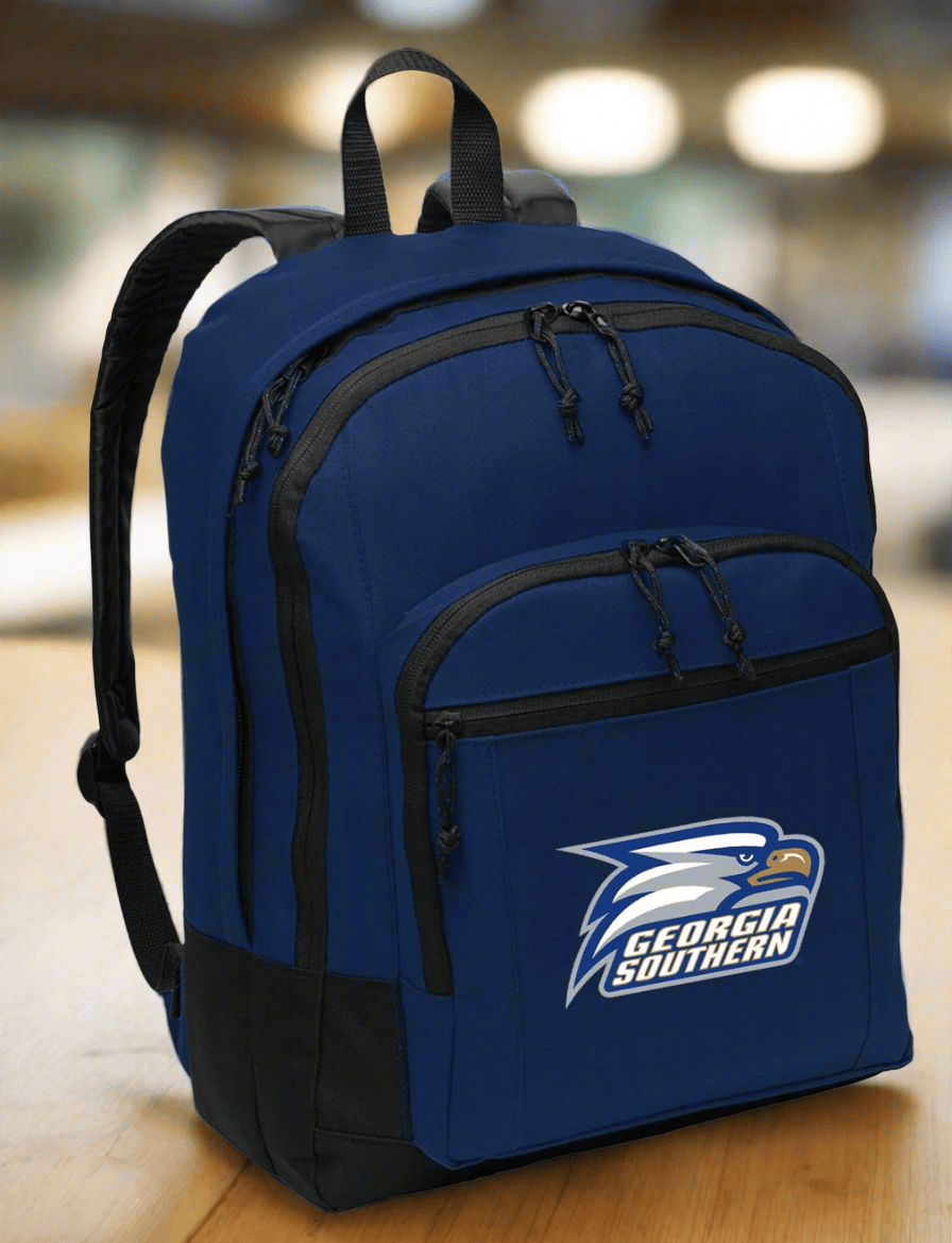 Georgia Southern Backpack GS Eagles Medium Classic Style Backpack Navy