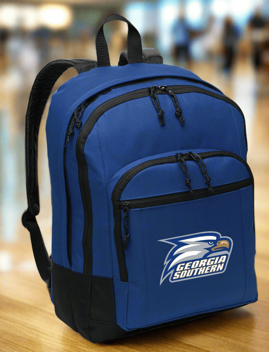Georgia Southern Backpack GS Eagles Medium Classic Style Backpack Blue
