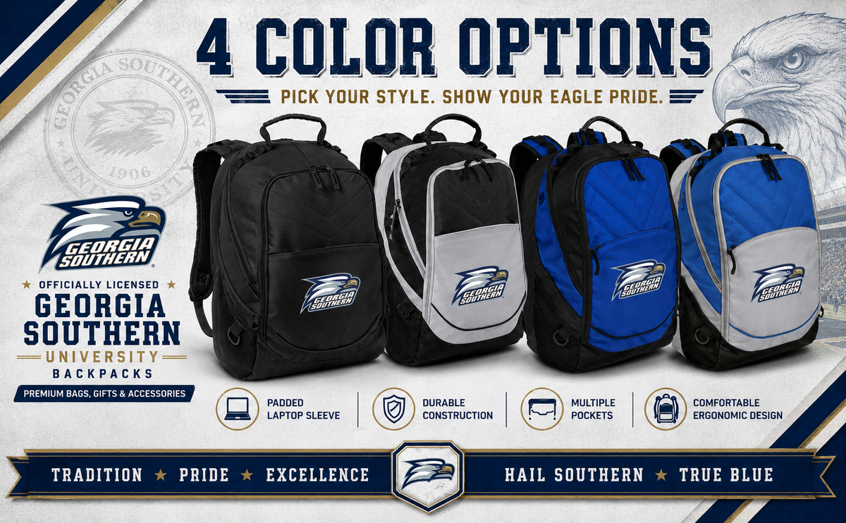 Georgia Southern Laptop Backpack Black