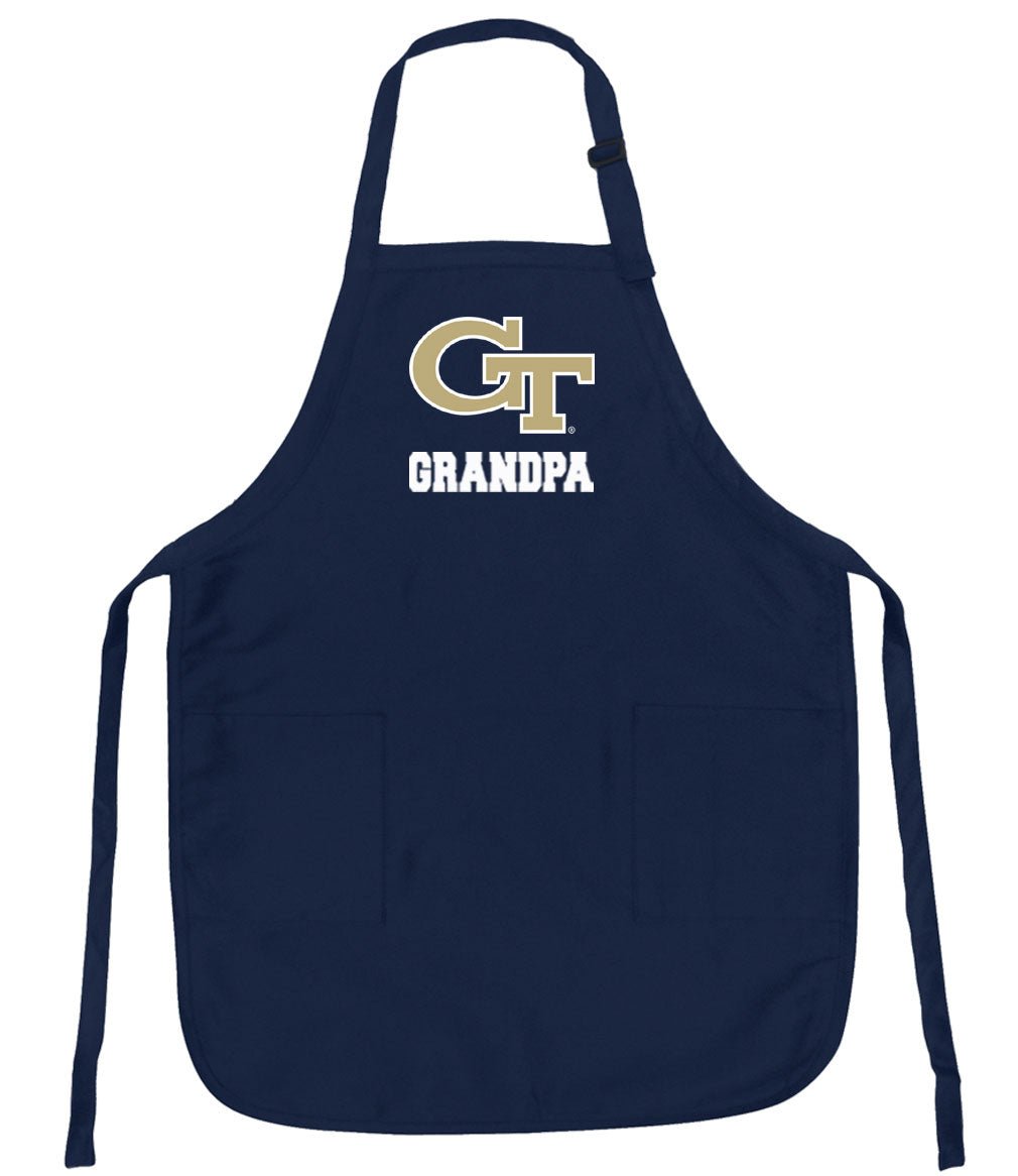 Georgia Tech Apron - Stain Resistant Fabric Grandpa on Navy