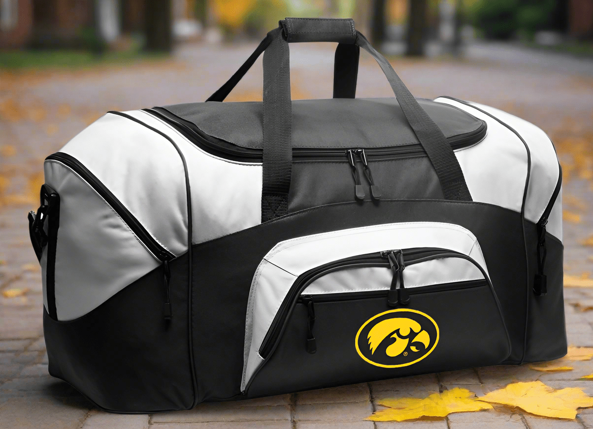 iowa gear Iowa Hawkeyes Duffel Bag University of Iowa Luggage