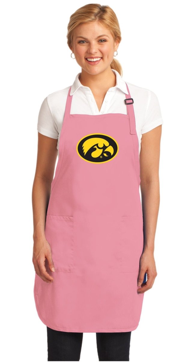 University of Iowa Apron Iowa Hawkeyes Apron - Stain Resistant Fabric Pink