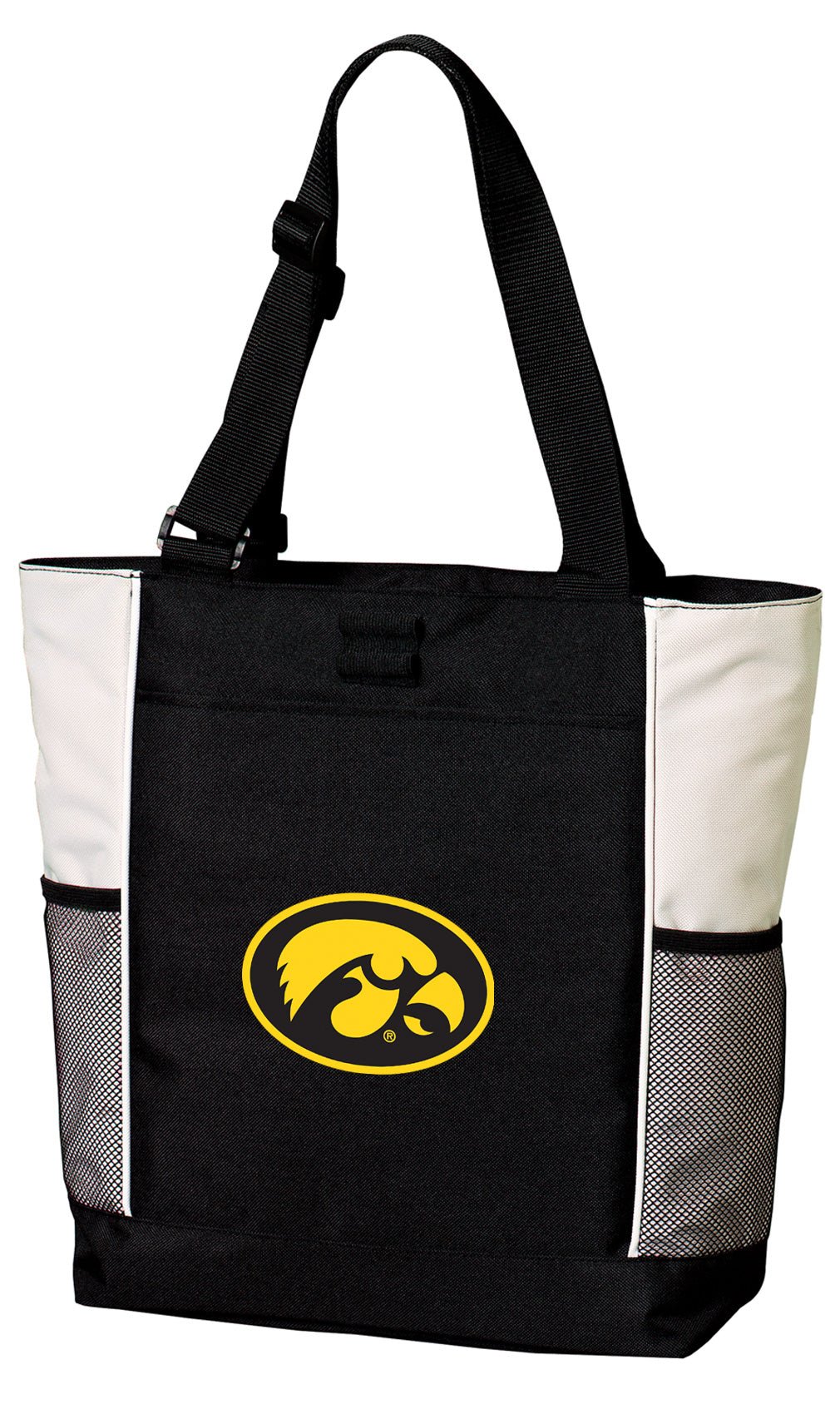 University of Iowa Tote Bag Iowa Hawkeyes Carryall Tote White