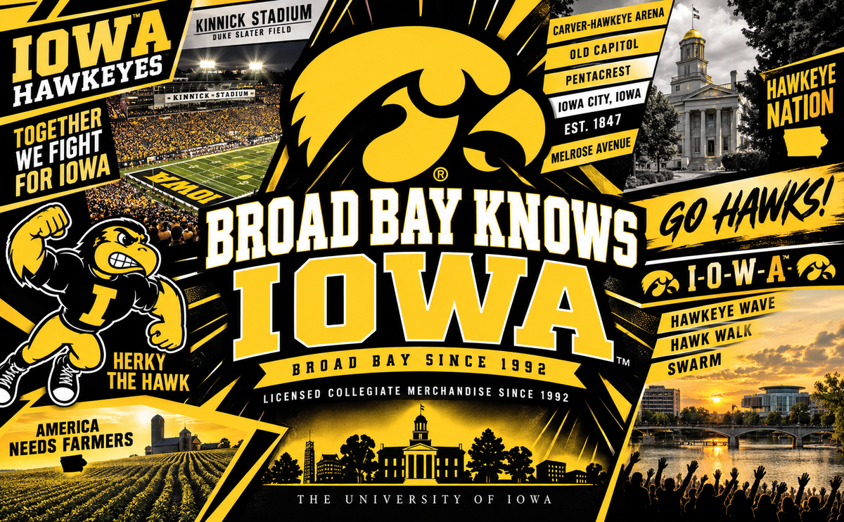 University of Iowa Large Duffel Bag Black