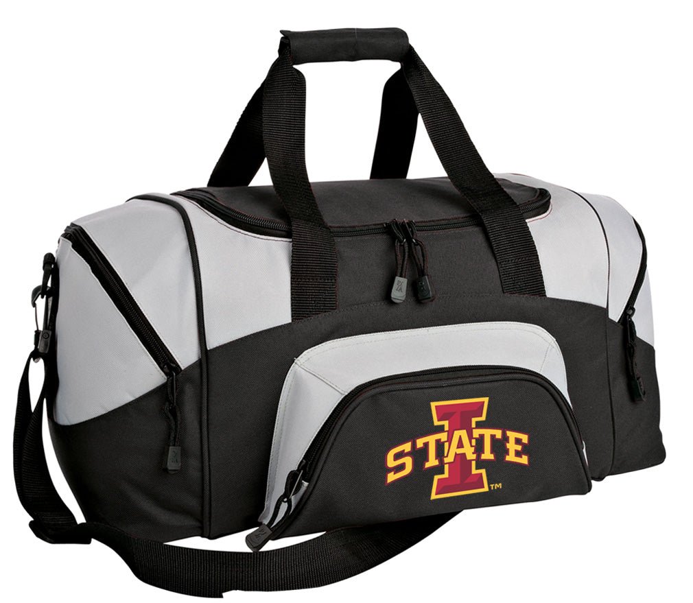 Small Iowa State Duffel Bag Carryon ISU Carry-on Suitcase or Gym Bag Black