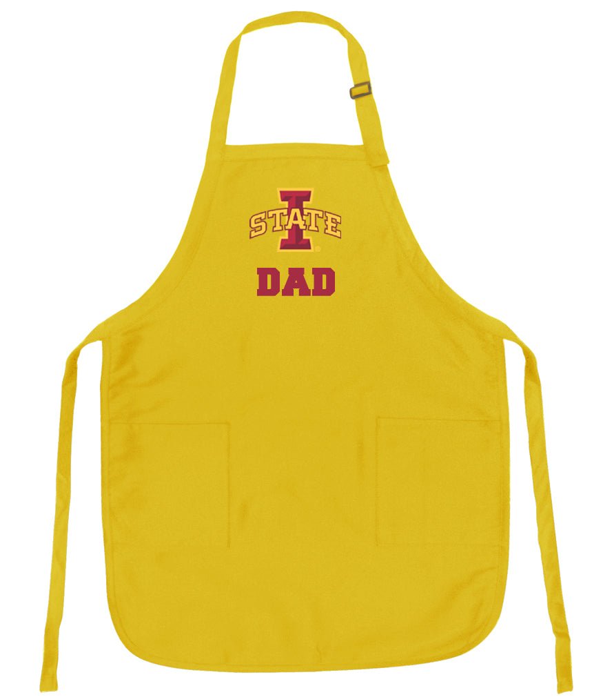 Iowa State Apron ISU Cyclones Logo - Stain Resistant Fabric Dad on Yellow