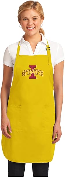 Iowa State Apron ISU Cyclones Logo - Stain Resistant Fabric Yellow