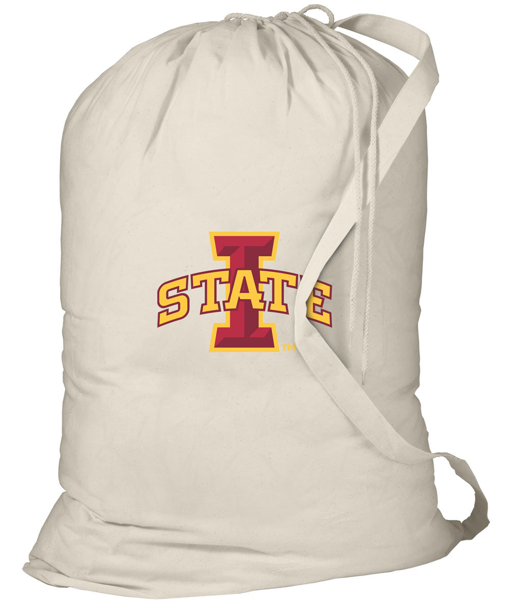 Iowa State Laundry Bag Iowa State University Clothes Bag Tan