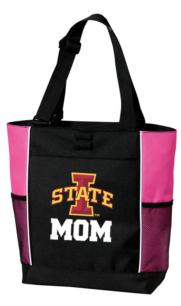 Iowa State University Tote Bag Official ISU Cyclones Carryall Totes Mom on Pink