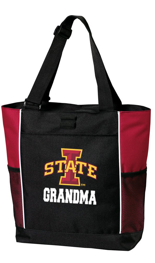 Iowa State University Tote Bag Official ISU Cyclones Carryall Totes Grandma on Red