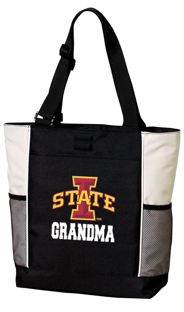 Iowa State University Tote Bag Official ISU Cyclones Carryall Totes Grandma on White