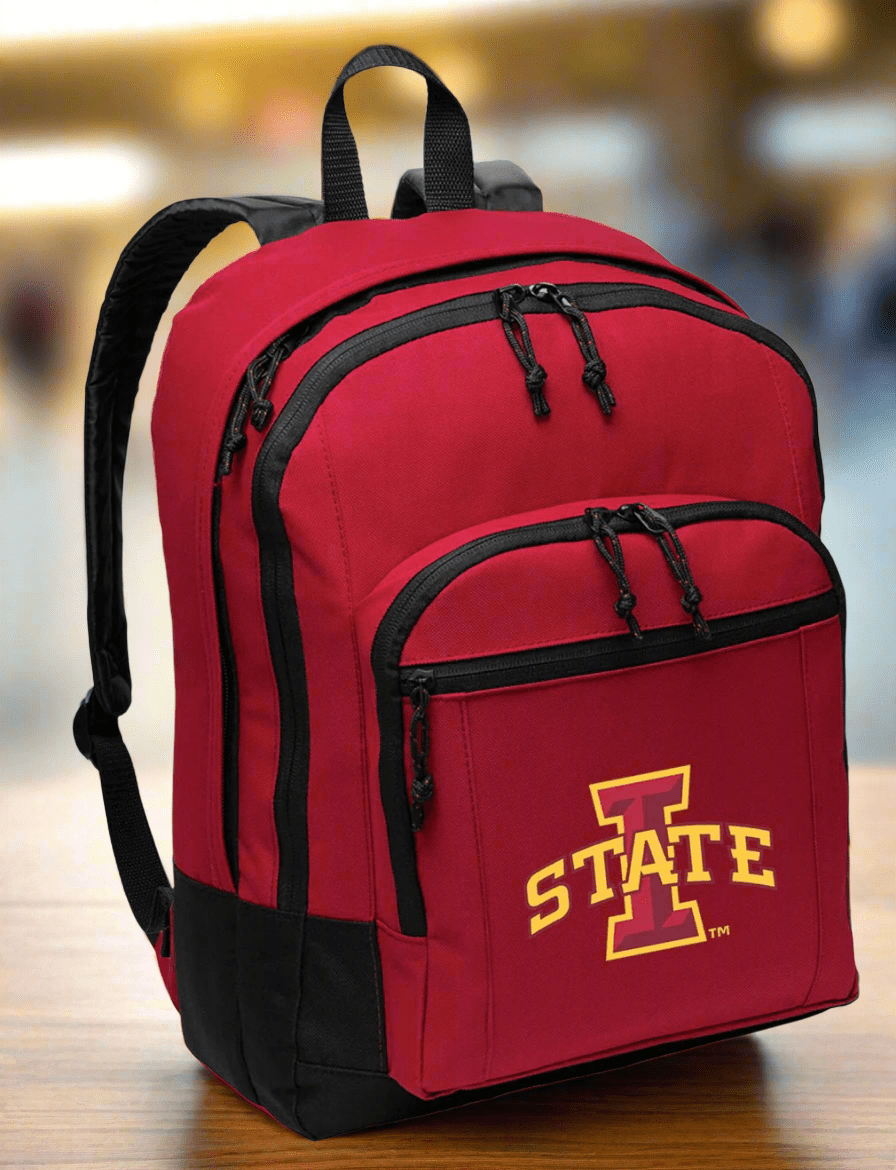 Iowa State Backpack Iowa State University Medium Classic Style Backpack Black